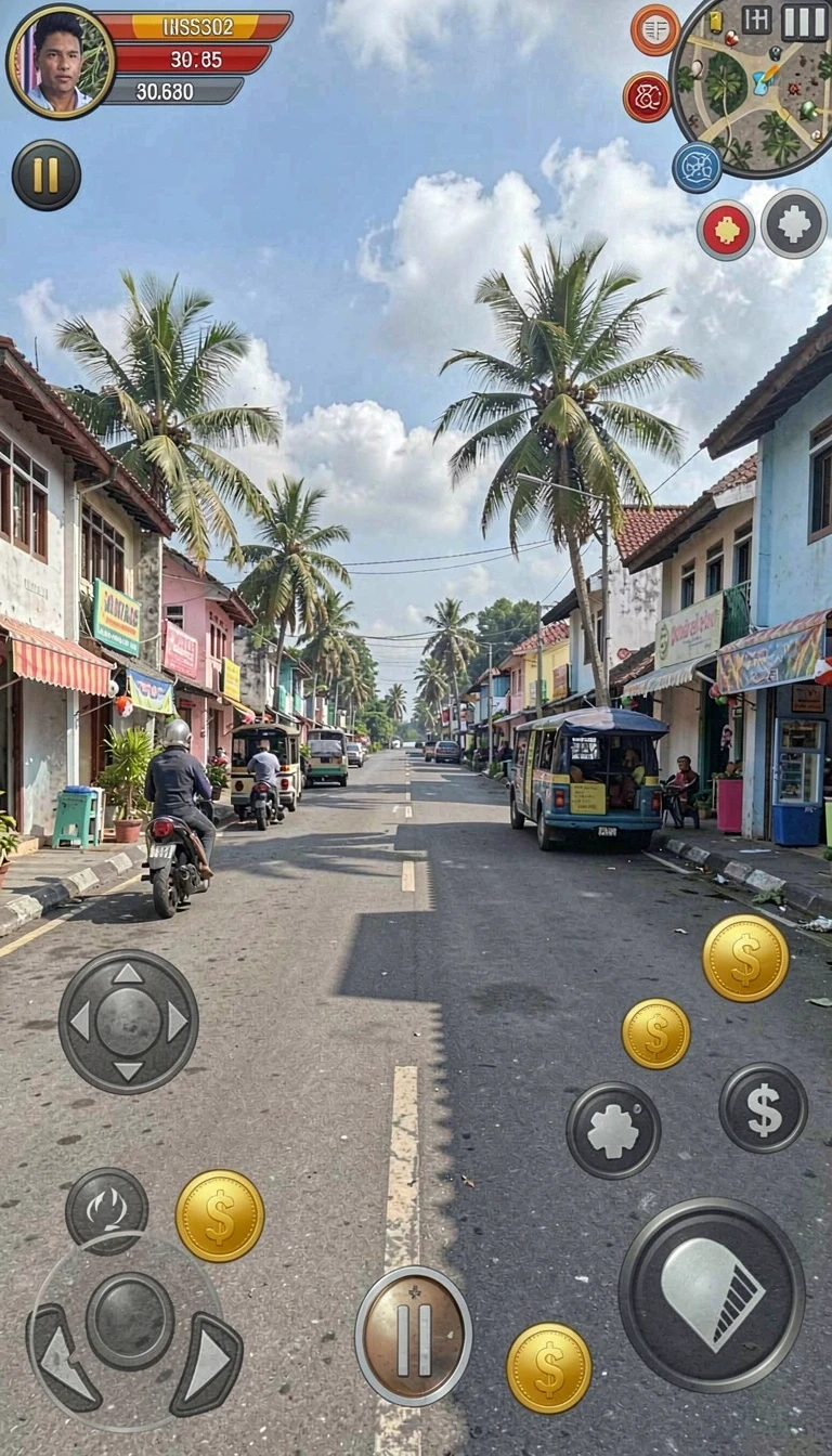 d73 - Tampilan awal yang menarik dengan karakter utama.