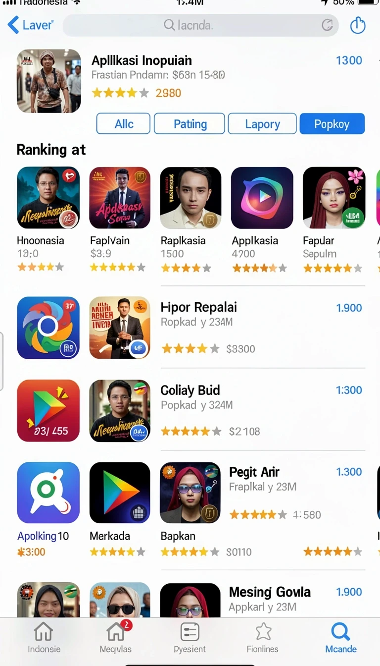 indaaa - Gambar lingkungan yang menakjubkan di dalam game.