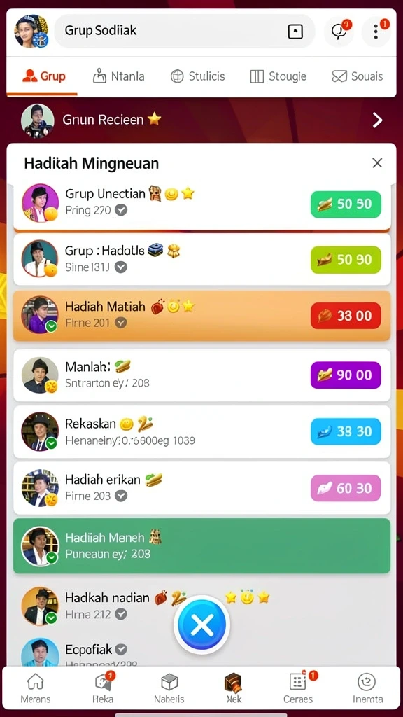 rejeki - Kesempatan untuk memenangkan hadiah menarik setiap minggu.